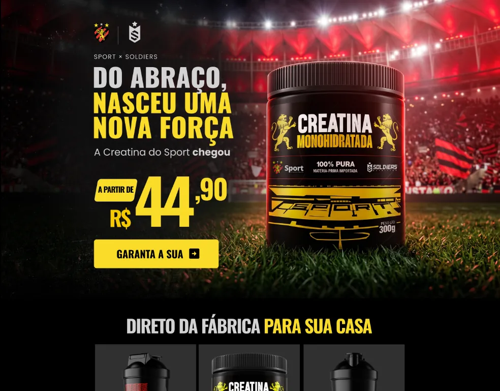 Projeto Sport Club Recife — campanha da creatina